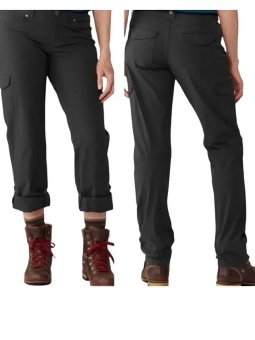 KUHL Cargo Freeflex Roll Up Hiking Pants in Gray Style #6495 Size 10 Reg. NWOT
